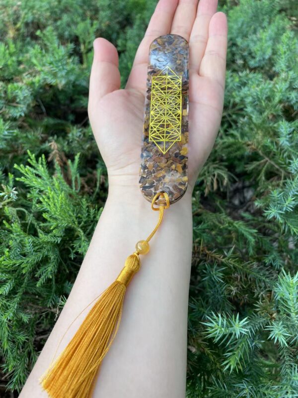 yellow tiger eye book mark