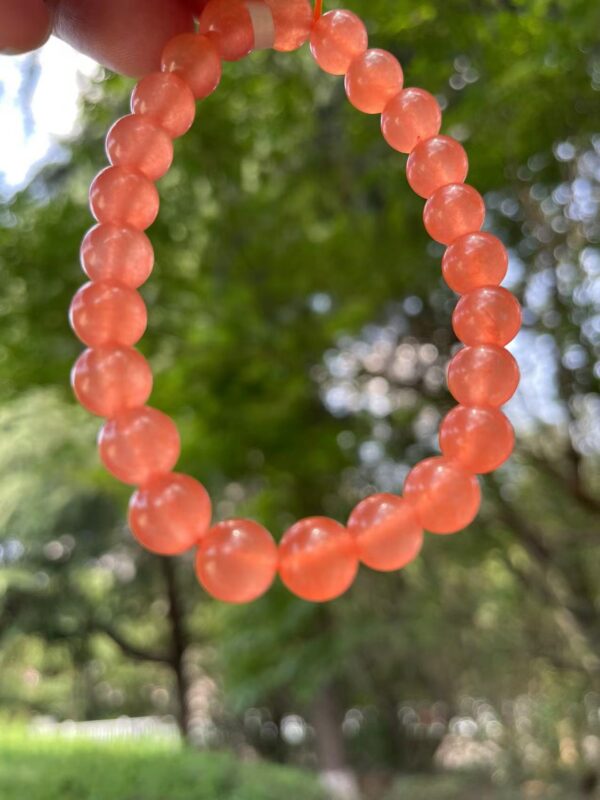 Chalcedony bracelets,orange chalcedony jewelry,  gemstones - Image 4