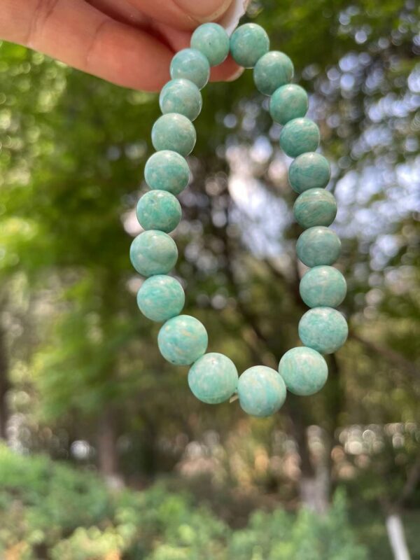 amazonite bracelet,  healing crytsal amazonite bracelets - Image 3