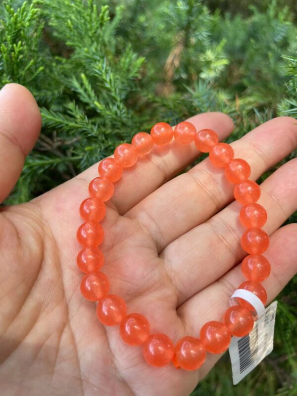 Chalcedony bracelets,orange chalcedony jewelry,  gemstones - Image 2