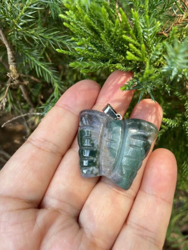 Crystal butterfly Shape Healing ,Natural Crystal Pendants Butterfly - Image 2