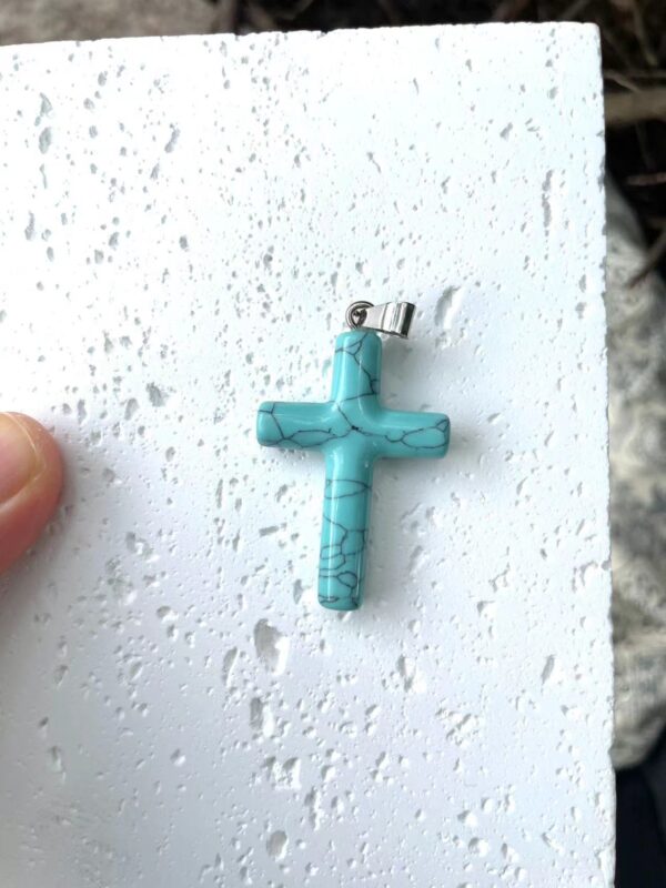 cross crystal pendant,healing cross pendant,spiritual necklace - Image 3