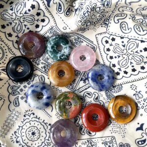 crystal donut pendant,crystal donut beads,crystal donut stone
