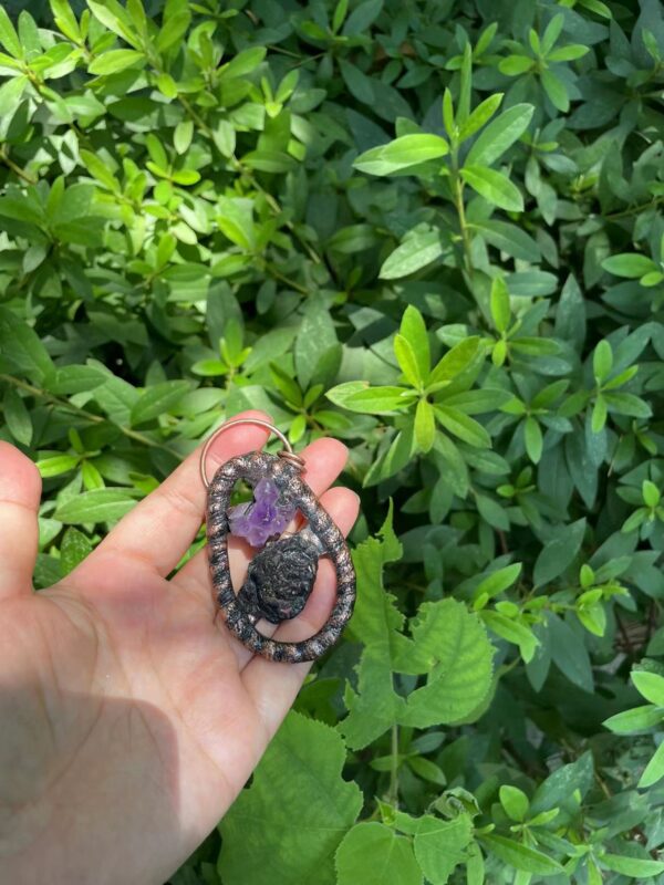 raw gemstone pendant