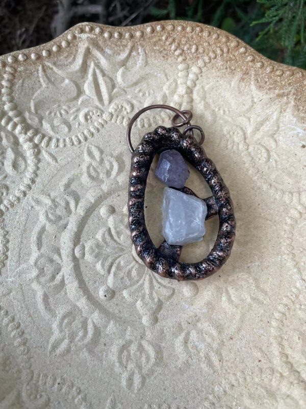 Antique copper pendant