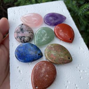 water drop crystal,water drop crystal necklace,Gemstone Pendant
