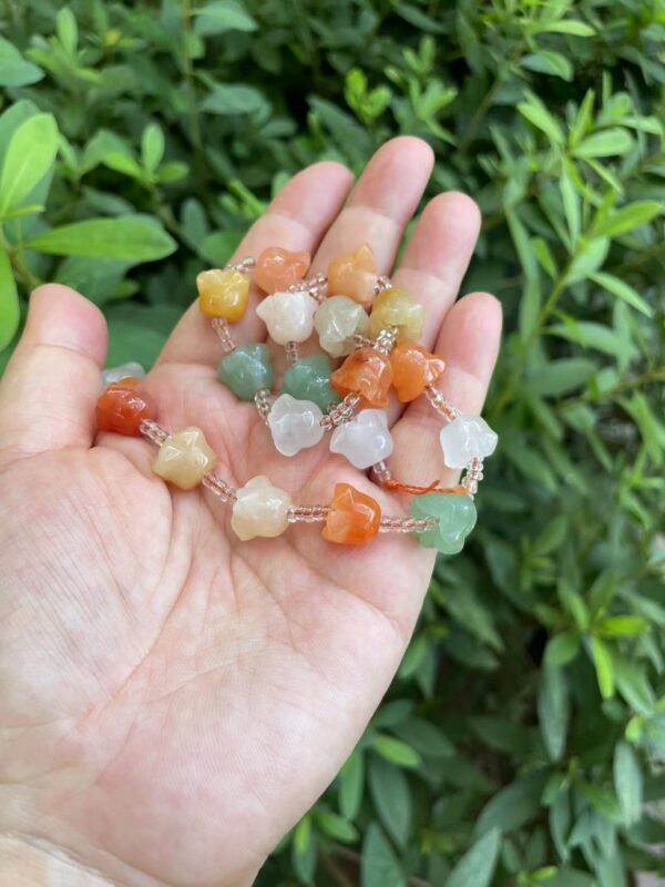 aventurine tulip beads,aventutine crystal beads - Image 3