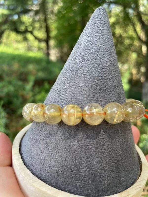 Hair quartz crystal bracelet