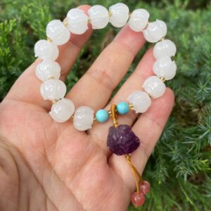 Glaze Lotus Beaded