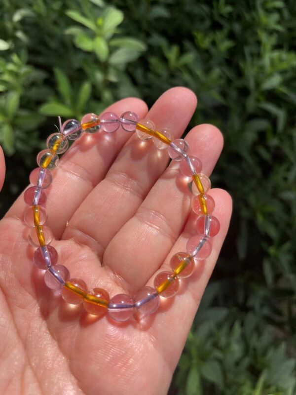 AMETRINE Citrine Amethyst Crystal Bracelet
