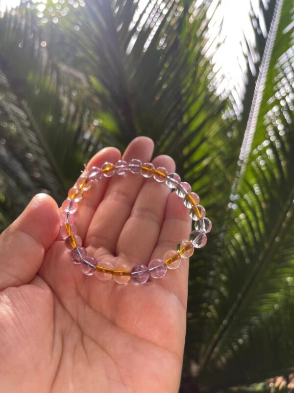 AMETRINE Citrine Amethyst Crystal Bracelet