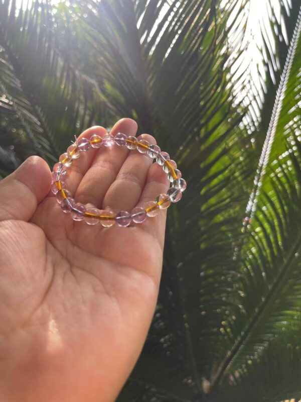 AMETRINE Citrine Amethyst Crystal Bracelet