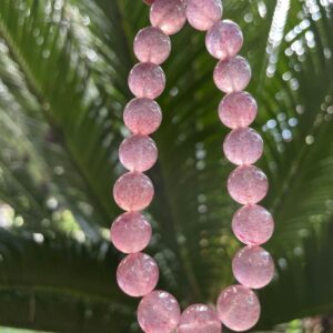 "Strawberry quartz vs. rose quartz properties"