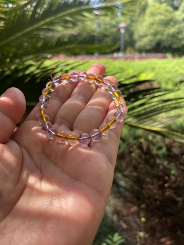AMETRINE Citrine Amethyst Crystal Bracelet