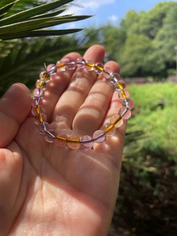 AMETRINE Citrine Amethyst Crystal Bracelet
