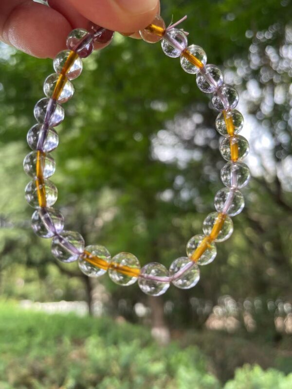 AMETRINE Citrine Amethyst Crystal Bracelet