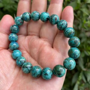 Natural chrysocolla stone bracelet