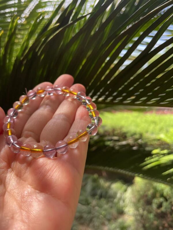 AMETRINE Citrine Amethyst Crystal Bracelet