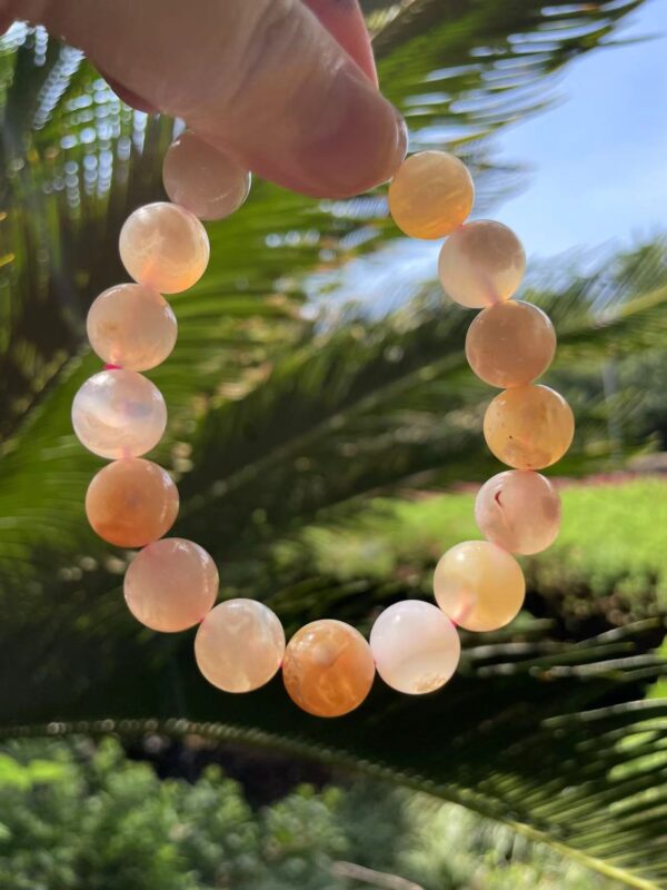 Cherry blossom agate bracelet
