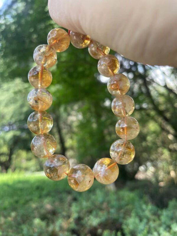 Yellow healing crystal bracelet
