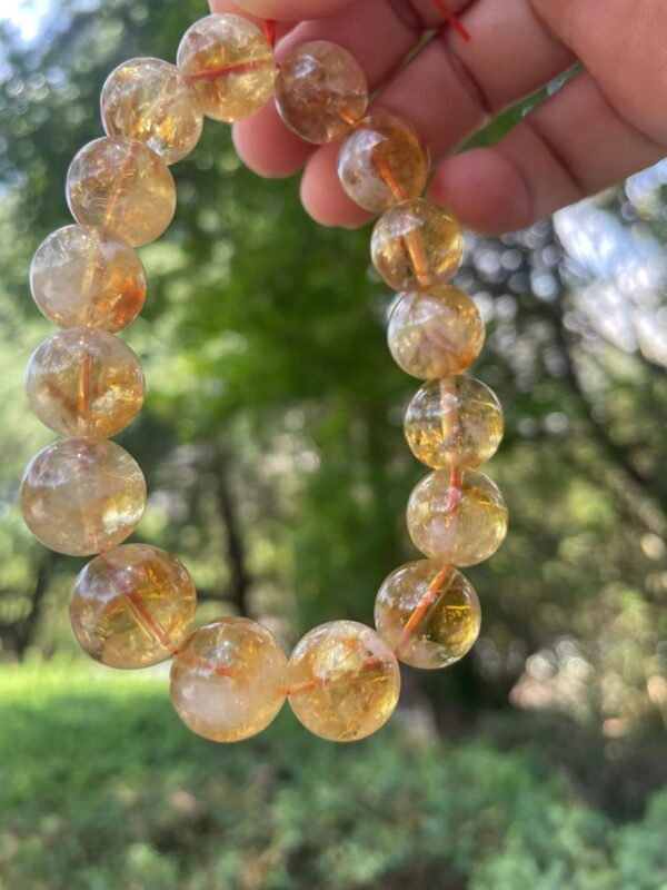 Gold-plated quartz healing bracelet