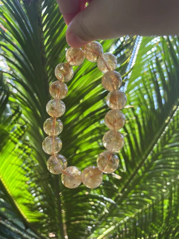 Raw Golden Healer stone bracelet
