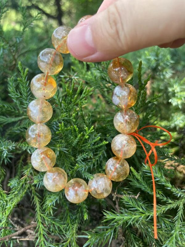 Natural citrine quartz band