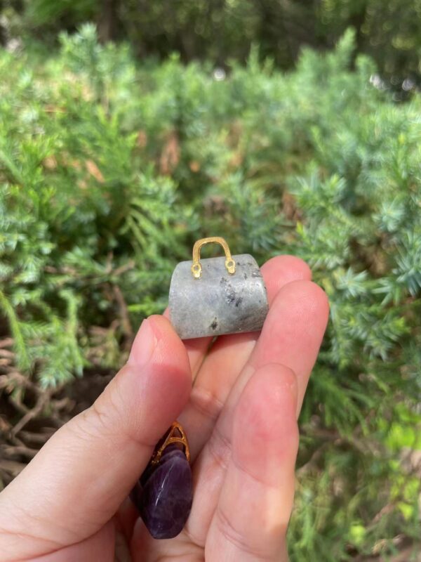 labradorite crystal bag