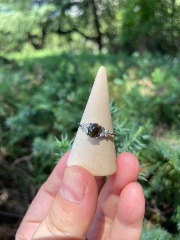 Sterling silver amethyst ring