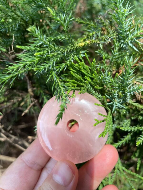 Boho rose quartz necklace