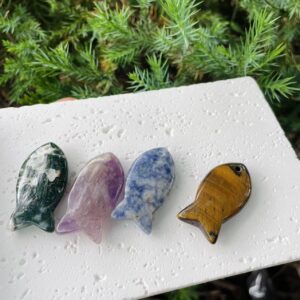 crystal fish pendants