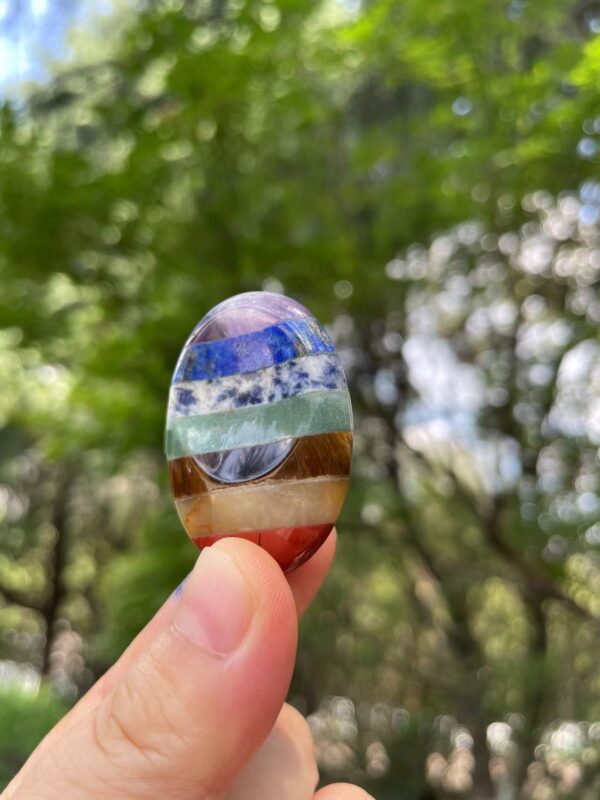 "Cleansing and charging chakra crystals"