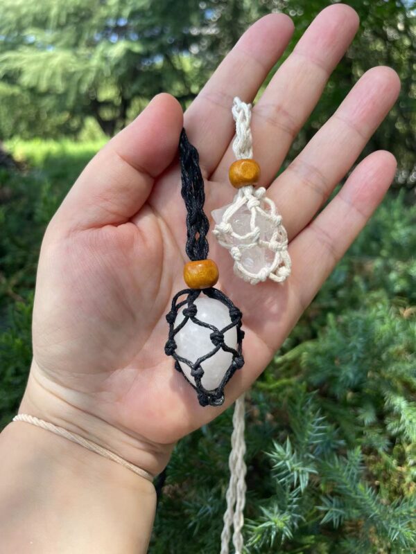 Gemstone Net Holder,Handmade Crystal Net Jewelry,Healing - Image 13