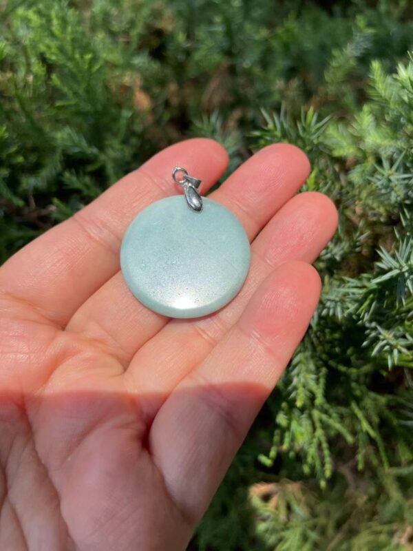 amazonite Wholesale crystal disc pendants