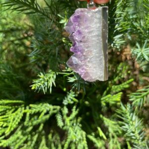 raw amethyst necklace