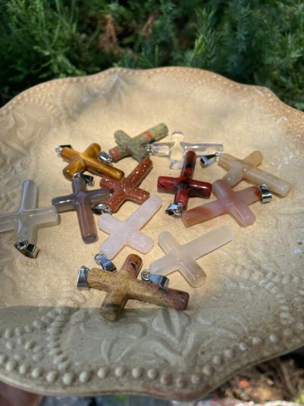 Personalized crystal cross jewelry