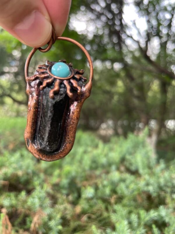 Copper Crystal Necklace