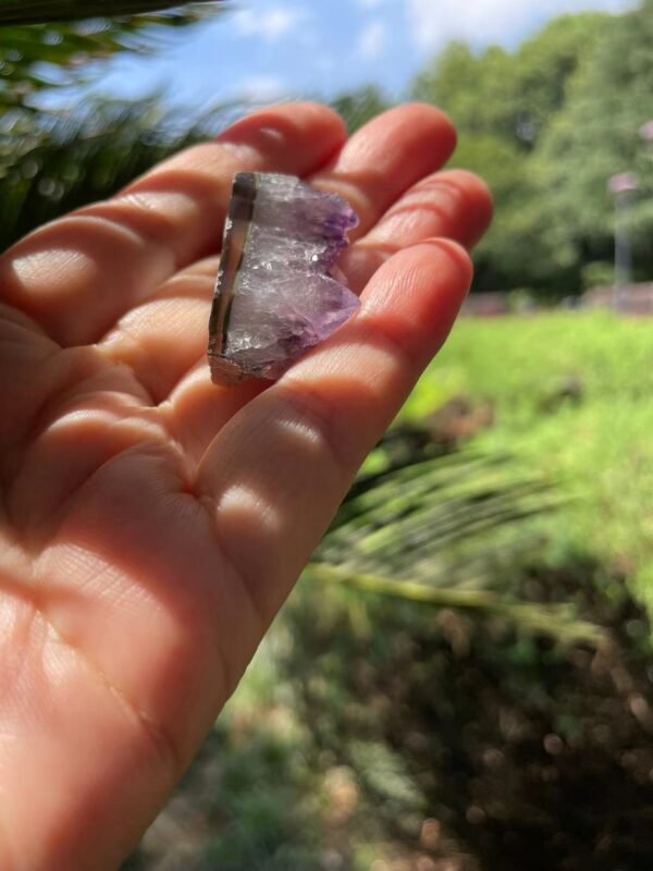 Natural amethyst crystal necklace