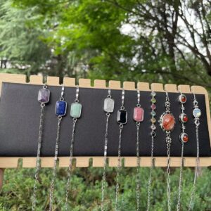 Healing crystal bracelet,Energy bracelet,Birthstone crystal bracelet