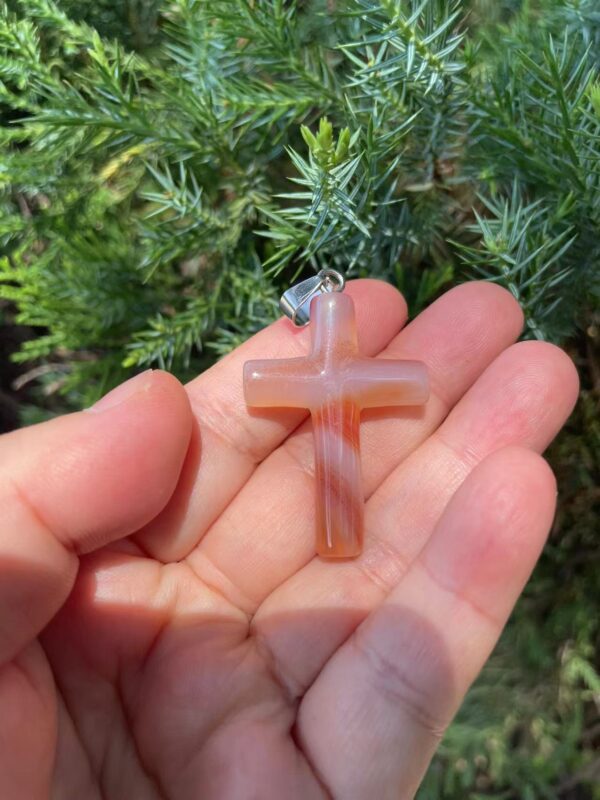 Spiritual cross pendant
