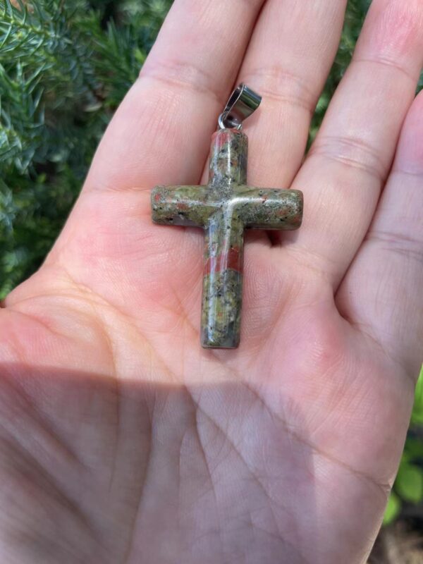 Gemstone cross jewelry