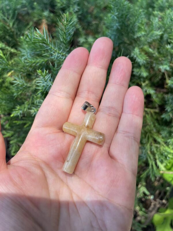Crystal cross necklace